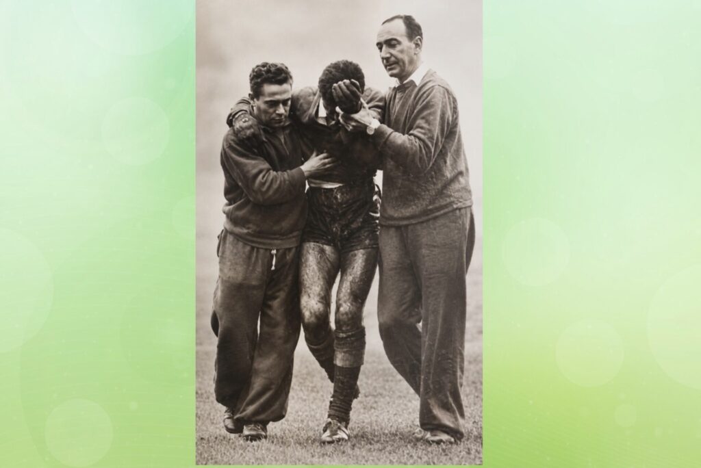 Zamoruca tras su lesión.